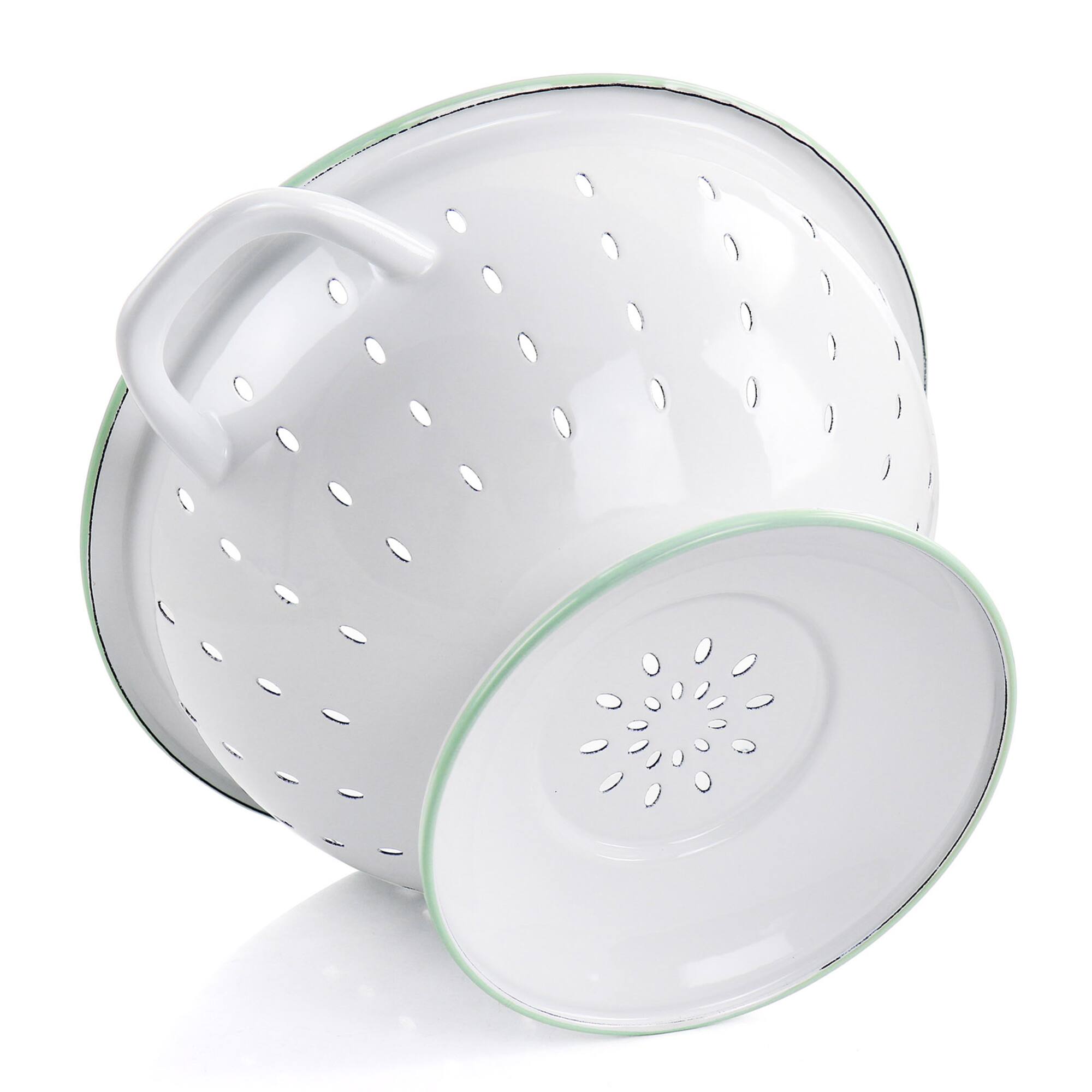 Martha Stewart 5qt. White Enamel on Steel Colander